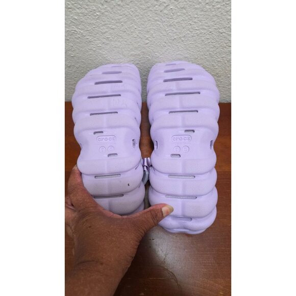 Crocs Unisex Lavender Echo Clogs Adjustable Straps Lightweight Size M8/W10 - Picture 6 of 7